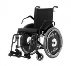 Cadeira de rodas  Agile Fat 50 Preta